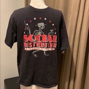 Social Distortion black T-shirt large